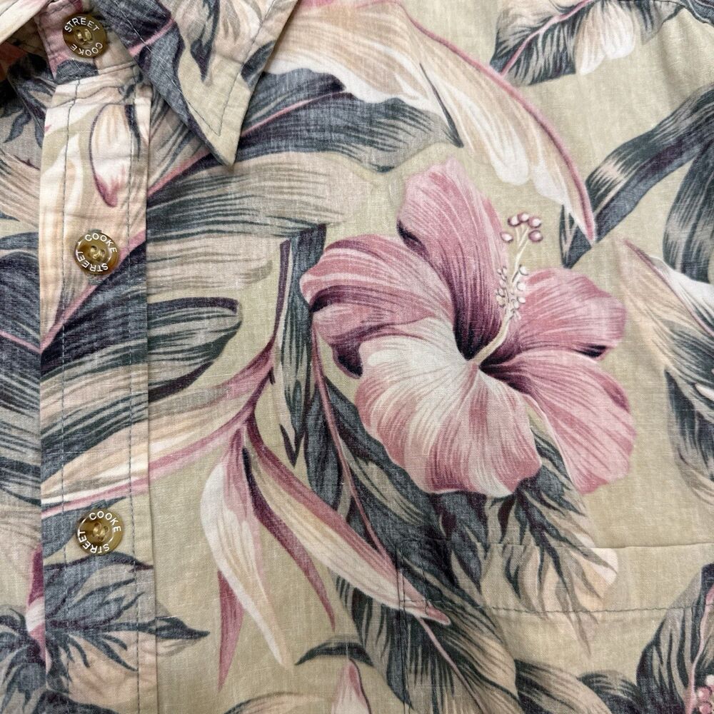Cooke Street Hawaiian Button Up Shirt Shortsleeve Tropical Vacation USA XL - Picture 2 of 6